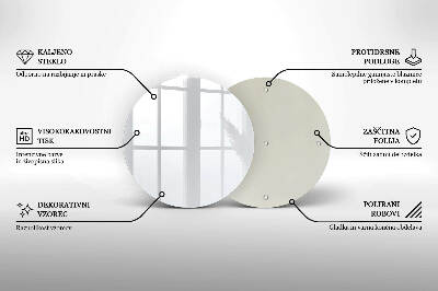 Coaster de lumânări mormânte rotundă Culoare alb