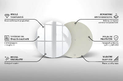 Coaster de lumânări mormânte rotundă Culoare alb