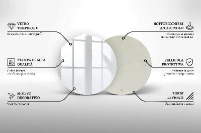 Coaster de lumânări mormânte rotundă Culoare alb