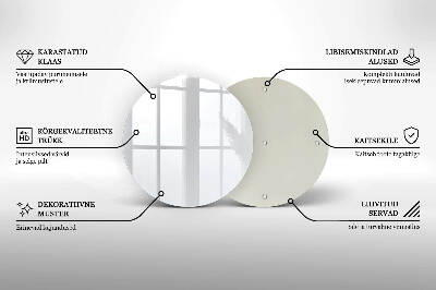 Coaster de lumânări mormânte rotundă Culoare alb