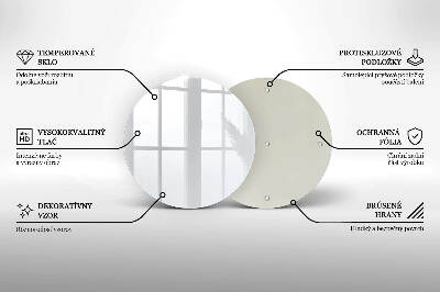 Coaster de lumânări mormânte rotundă Culoare alb