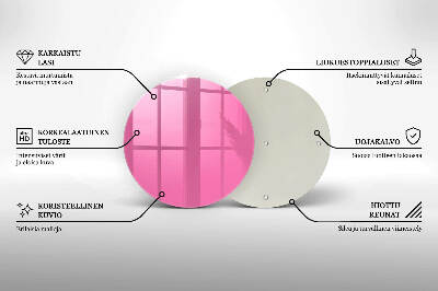 Coaster de lumânări mormânte rotundă Culoare roz