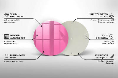 Coaster de lumânări mormânte rotundă Culoare roz