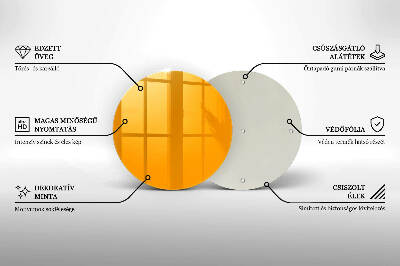 Coaster de lumânări mormânte rotundă Culoare galben închis