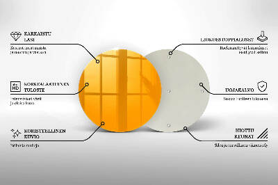 Coaster de lumânări mormânte rotundă Culoare galben închis