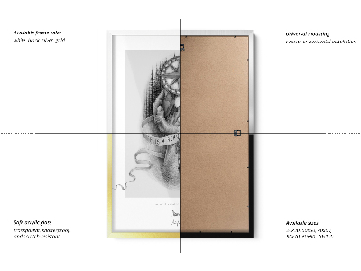 Ramă poze albă 70x100 cm