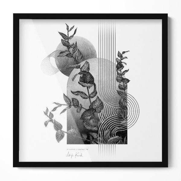 Ramă tablouri neagră 50x50 cm