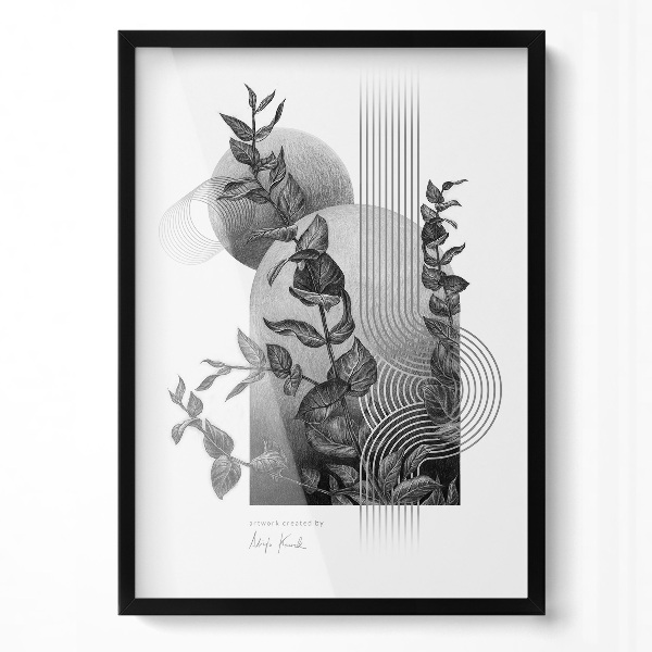 Ramă foto neagră 50x70 cm