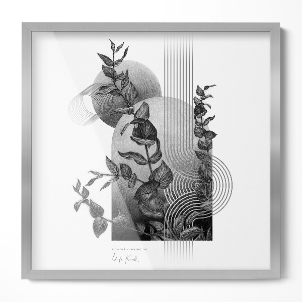 Ramă tablouri argintie 50x50 cm