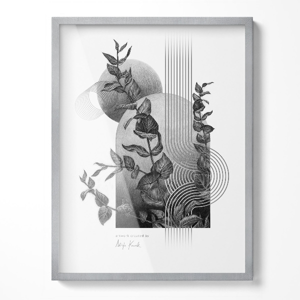 Ramă tablouri argintie 60x80 cm