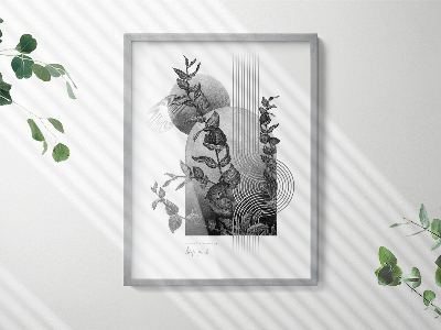 Ramă tablouri argintie 60x80 cm