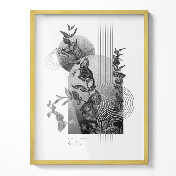 Ramă tablouri aurie 60x80 cm