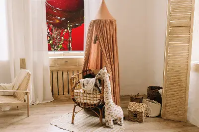 Stor geam interior în culoarea mărului roșu, pentru interior