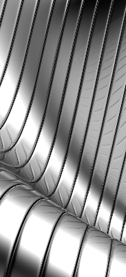 Stor pentru geam cu design de abstracție metalică