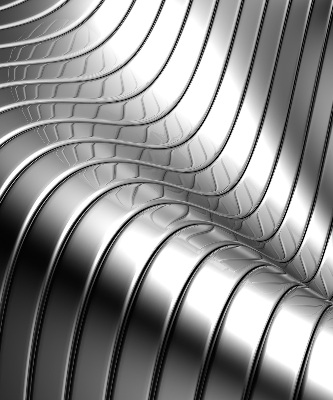 Stor pentru geam cu design de abstracție metalică