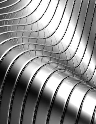Stor pentru geam cu design de abstracție metalică