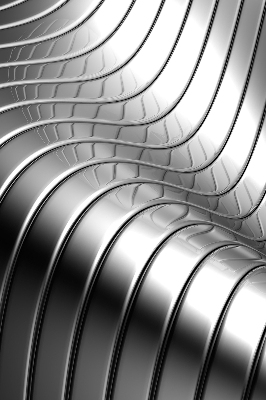 Stor pentru geam cu design de abstracție metalică