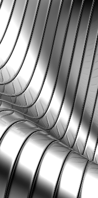 Stor pentru geam cu design de abstracție metalică