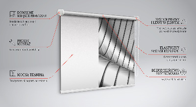 Stor pentru geam cu design de abstracție metalică