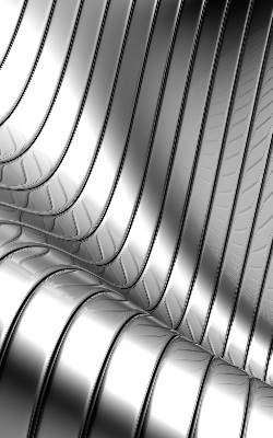 Stor pentru geam cu design de abstracție metalică