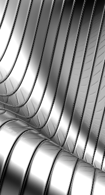 Stor pentru geam cu design de abstracție metalică