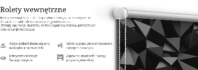Stor pentru geam origami negru