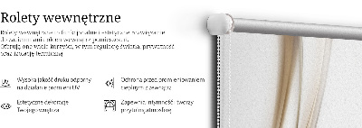 Jaluzele tip roletă cu model de val pe fundal alb
