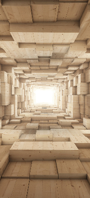 Geam interior de lemn 3D