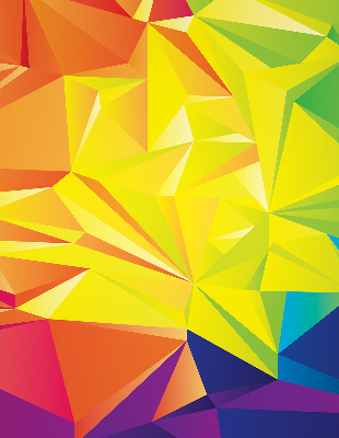 Stor pentru geam model origami colorat