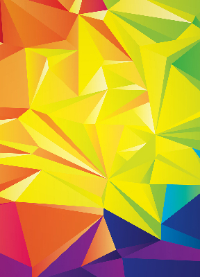 Stor pentru geam model origami colorat