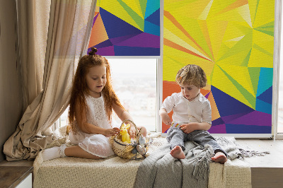Stor pentru geam model origami colorat