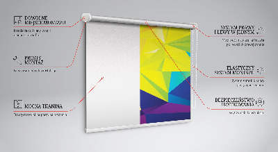 Stor pentru geam model origami colorat