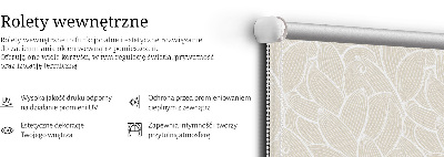 Stor pentru geam cu model Frunze