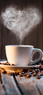 Stor pentru geam o ceașcă de cafea