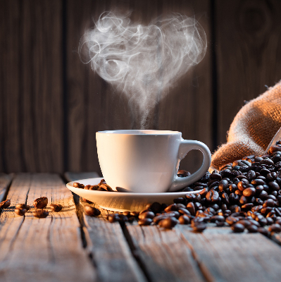 Stor pentru geam o ceașcă de cafea