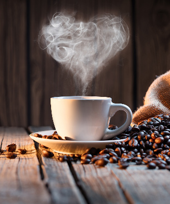 Stor pentru geam o ceașcă de cafea