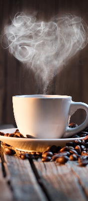 Stor pentru geam o ceașcă de cafea
