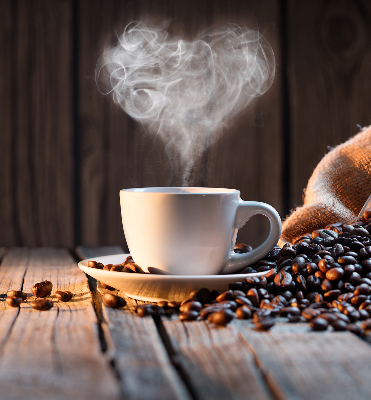 Stor pentru geam o ceașcă de cafea