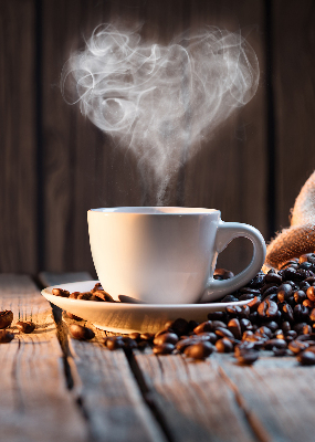 Stor pentru geam o ceașcă de cafea