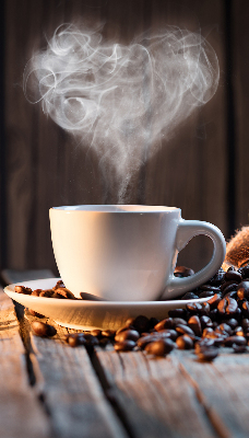 Stor pentru geam o ceașcă de cafea