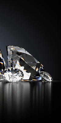 Stor pentru geam cu model diamante