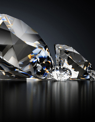 Stor pentru geam cu model diamante