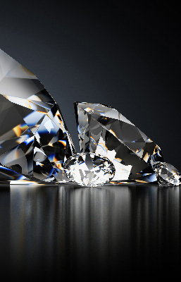 Stor pentru geam cu model diamante