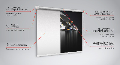 Stor pentru geam cu model diamante