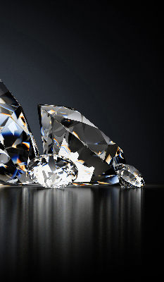 Stor pentru geam cu model diamante