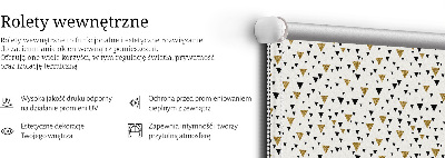 Jaluzele tip roleta cu model triunghiuri