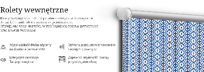 Stor pentru geam cu forme albastre