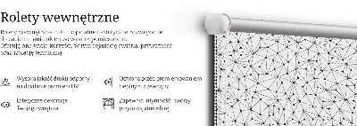 Stor pentru geam cu puncte conectate