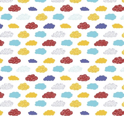 Stor geam interior cu nori colorați