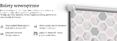 Stor pentru geam cu hexagoane
